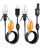 Clip In Light Cord,Accessory Cord, 2-Pack 6Ft Cord,1 Lamp Socket, Black ... - $50.72 CAD