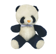 9&quot; Vintage Animal Fair Black &amp; White Panda Teddy Bear Stuffed Animal Plush Toy - £59.91 GBP