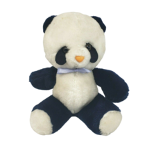 9&quot; VINTAGE ANIMAL FAIR BLACK &amp; WHITE PANDA TEDDY BEAR STUFFED ANIMAL PLU... - £59.47 GBP