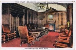 Ontario Postcard Walkerville Board Room Hiram Walker &amp; Sons - $4.94