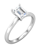 Emerald Natural Mined Diamond Ring 14k gold (1.02 Ct H VVS1 Clarity) GIA - $5,301.64 CAD