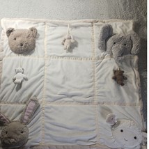 Pottery Barn Kids Plush Animal Patchwork Baby Blanket Mat Nursery Decor ... - £16.90 GBP