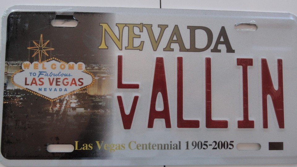 NEW Las Vegas Nevada Centennial License Plate ALL IN FULL SIZE RAISED LE... - $25.24