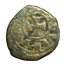 Cilician Armenia Medieval Coin Levon III 20mm King / Cross 04377 - $21.59