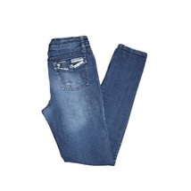 Mudd Skinny Jeans Girls Size 16 Youth Blue Medium Wash - $9.89