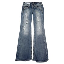 Silver Jeans Pants Womens 26 Blue Denim Flat Front Pockets Distressed AIKO Jeans - $28.59