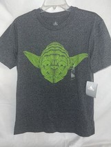 Star Wars Yoda T Shirt Men&#39;s Small Gray Lime Green Graphic Disney T Shir... - $17.99