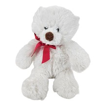 Hallmark Lil Beary White Red Plush Stuffed Animal Plush Toy Soft Fuzzy Teddy - £9.49 GBP