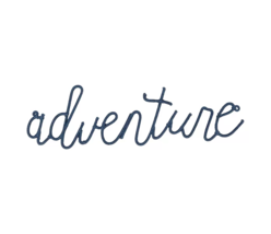 The Big One ~ Kids Decorative Wall Art ~ ADVENTURE ~ Blue ~ 20&quot; x 6&quot; x .375&quot; - £17.89 GBP