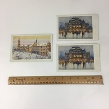 3 Vtg Unused Postcards Oskar Schmidt Plzen Mestske divadlo Winter Christ... - £9.70 GBP