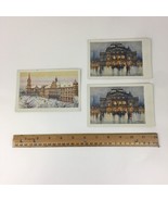 3 Vtg Unused Postcards Oskar Schmidt Plzen Mestske divadlo Winter Christ... - £9.58 GBP