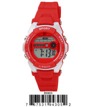 Red 45mm-montres-carlo-5atm-digital-watch-8590 - £27.00 GBP