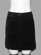 White House Black Market Rhinestones 5-Pkt Black Velvet Short Skirt Wm&#39;s 2 - $19.99