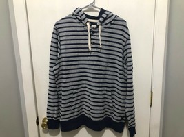 American Eagle Vintage Classic Fit Striped Pullover Sweatshirt Hoodie SZ Large - £12.68 GBP