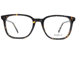Public Eyeworks Eyeglasses Frames EZRA C2 Tortoise Square Full Rim 50-19-148 - £40.93 GBP
