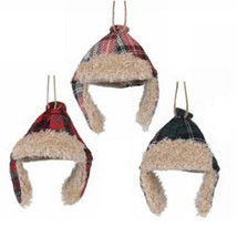 Demdaco Brand New Winter Laplander Hat Ornaments Set of 3 Lot Silvestri - £8.30 GBP