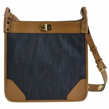 Michael Kors Sullivan Large North South Leather Messenger Bag, Dark Denim - £144.33 GBP