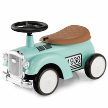 Retro Kids Ride-On Toy Kids Sit To Stand Vehicle With Working Steering W... - £69.60 GBP