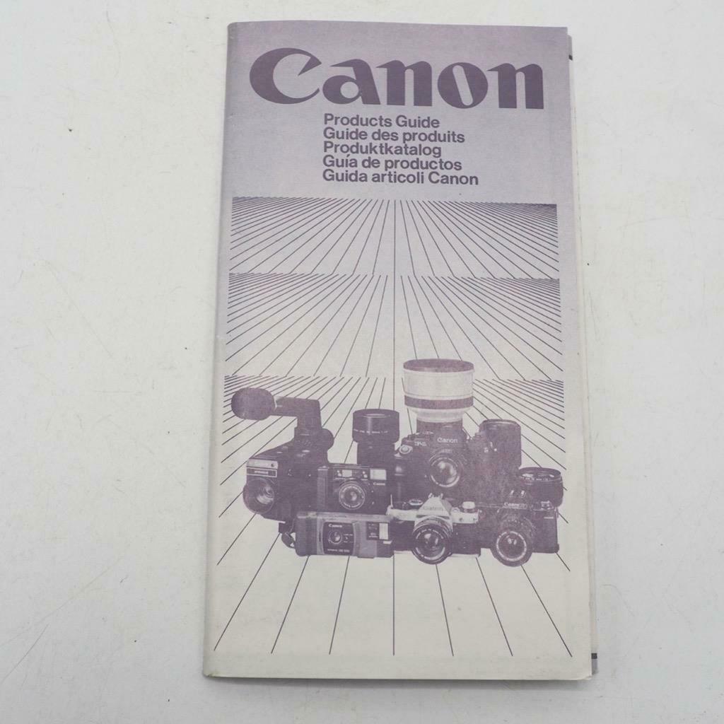 Primary image for Vintage Canon Camera & Lenses Product Guide Booklet 1982