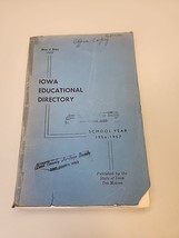 1956 Iowa Educational Directory Linn County Heritage Society 1956-1957 - $5.70