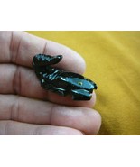 (Y-SCO-211) little SCORPION BLACK ONYX small stone carving Peru baby sco... - £9.41 GBP