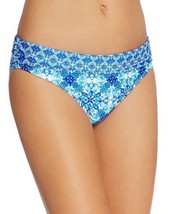 NEW La Blanca Crystal True Blue Goddes Swimwear Bikini Bottom size 16 Ruched - £13.44 GBP