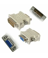 DVI Analog Male to VGA (HD-15) Female Adapter - (1 pc) - £3.30 GBP