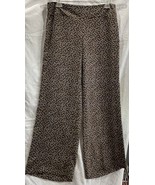 Ann Taylor Loft Kate Pants Wide Leg Brown Tan Shells Lightweight Neutral... - $300.87 MXN