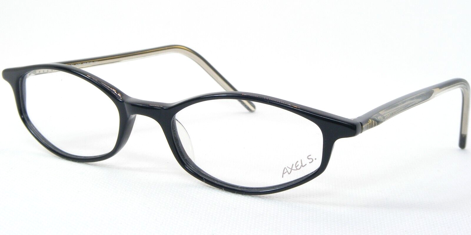 AXEL S. AX 847 100 Schwarz/Klar Brille Brillengestell 48-19-143mm Deutsc... - $66.32
