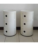 1970s Pair of White  Modular Cabinets by Anna Castelli Ferrieri for Kartell - $890.00