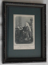 Vintage Queen Victoria In Memoriam Print Professionally Framed Artcare A... - £31.97 GBP