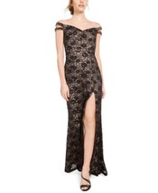 Teeze Me Juniors Off-the-Shoulder Lace Gown - £30.93 GBP