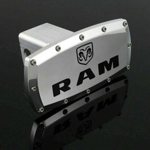 Brand New Ram Silver Tow Hitch Cover Plug Cap 2&#39; Trailer Receiver Engrav... - £39.15 GBP
