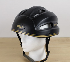 Vtg BELL V1 Pro Cycling Helmet Size M/L Black &amp; Gold - $39.99