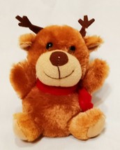 Reindeer with Scarf Plush Stuffed Animal 6&quot; MegaToys  - £9.23 GBP