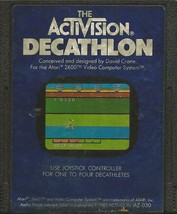 ORIGINAL Vintage TESTED 1983 Atari 2600 Activision Decathlon Game Cartridge - £11.66 GBP