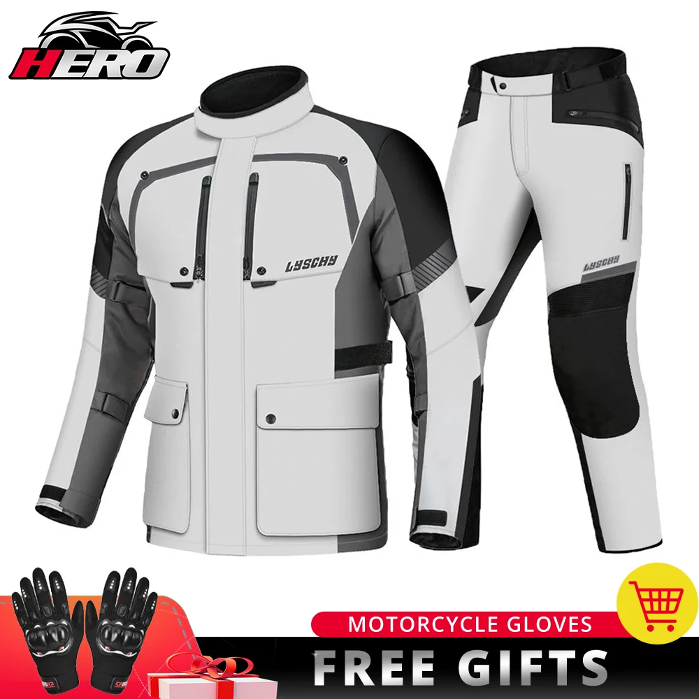 Motocross Jacket Waterproof Motorcycle Jacket Man Winter Moto Suit Motorbike - £104.87 GBP+