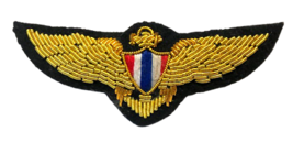 THAILAND AIR FORCE PILOT GOLD BULLION WIRE WING  EXCELLENT QUALITY CP BR... - £14.80 GBP