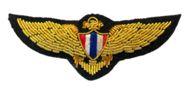 THAILAND AIR FORCE PILOT GOLD BULLION WIRE WING  EXCELLENT QUALITY CP BR... - £14.00 GBP