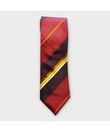 BURBERRY burgundy, eggplant, brown &amp; gold diagonal stripe silk tie - £47.58 GBP