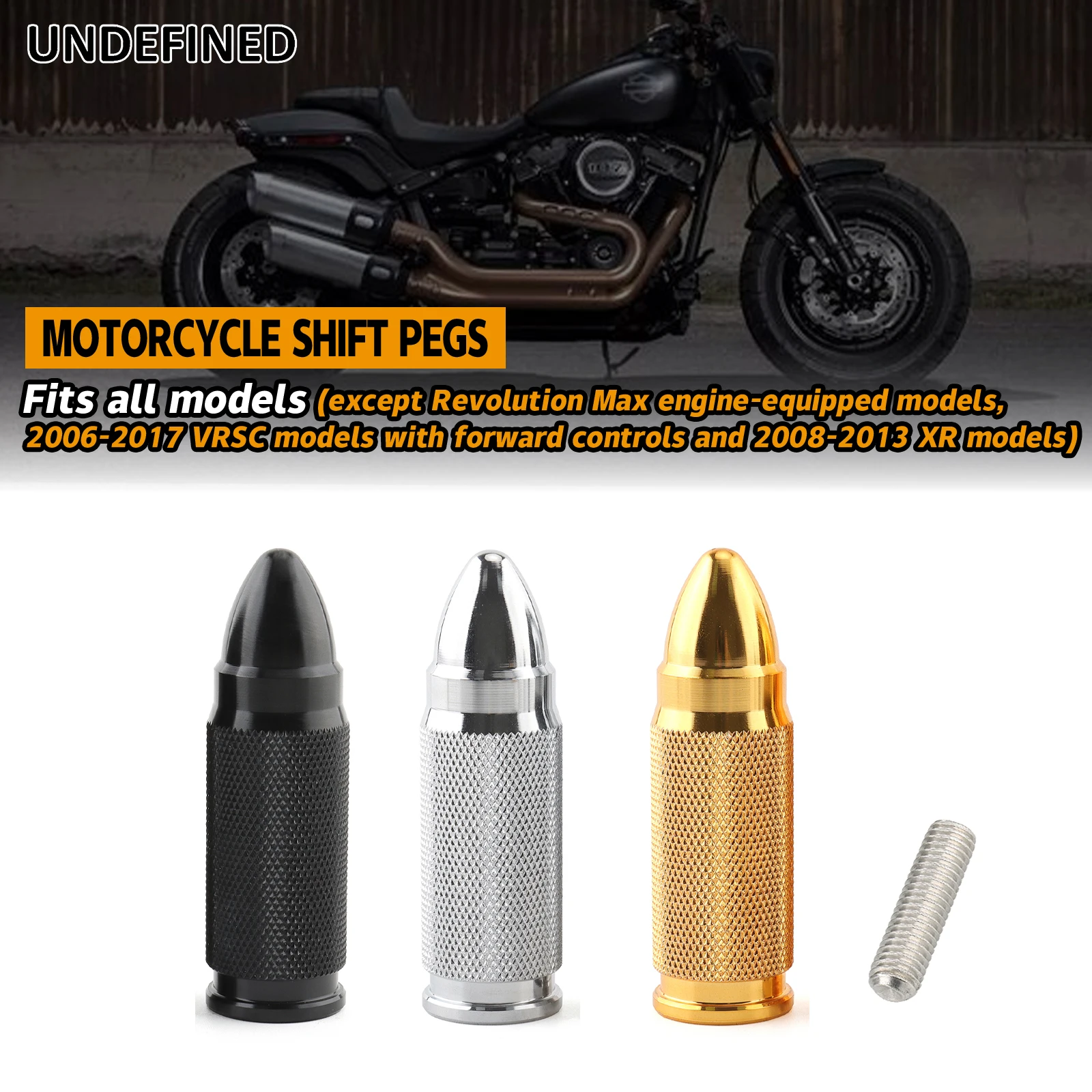 Motorcycle Gear Shift Lever Toe Bullet Shifter Pegs For Harley Sportster... - $19.03+