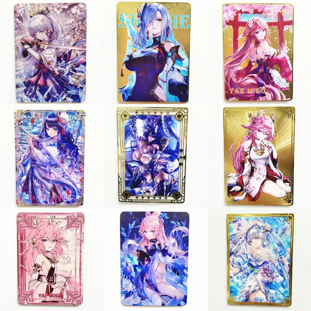 Genshin Impact Metal Card Goddess Story Collection Card Yae Miko Raiden Shogun - £12.19 GBP+