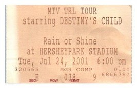 Destiny&#39;s Child Ticket Stub July 24 2001 Hershey Pennsylvania - $34.36