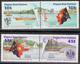 ZAYIX - Papua New Guinea 608-609 MNH Ships Ports Moresby Flag   072922S73 - £1.79 GBP