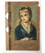 Antique Miller&#39;s Big Shoe Store Ephemera Piece York PA Lovely Young Lady - £2.75 GBP