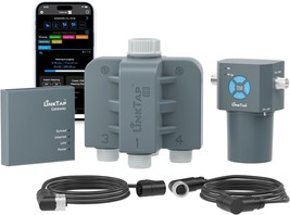 Linktap Q1 4-Zone Wireless Water Timer &amp; Gateway, Equals Four G2S Smart ... - $349.98