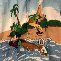 RARE Disney Mickey Mouse Donald Duck Hawaiian CAMP SHIRT M Hawaii cruise... - £34.46 GBP