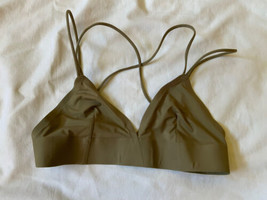 Small S Urban Outfitters Adeline Adelina Fusion Triangle Bra Green - £11.64 GBP