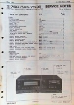 Roland S-750 RAS-750E Digital Sampler Original Service Manual Book Made ... - £38.71 GBP