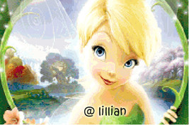 New *Princess Tinkerbell Shy Smiling* Counted Cross Stitch Pattern - $4.90